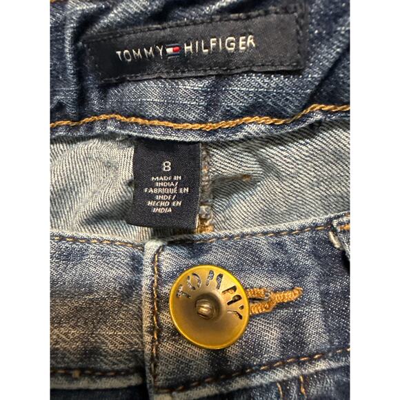 Tommy Hilfiger American Spirit Mid Rise Cropped Jeans Women’s 8 Light Wash - Picture 8 of 13